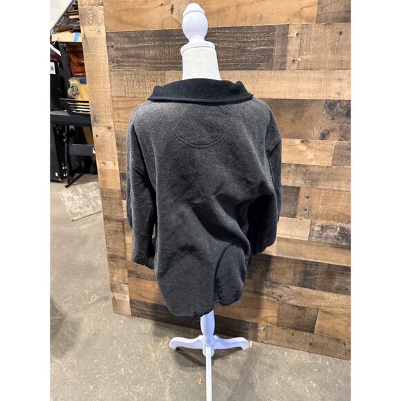 IZOD- Classic Full Zip- Gray- Fleece Jacket- Women Size L - Picture 7 of 7